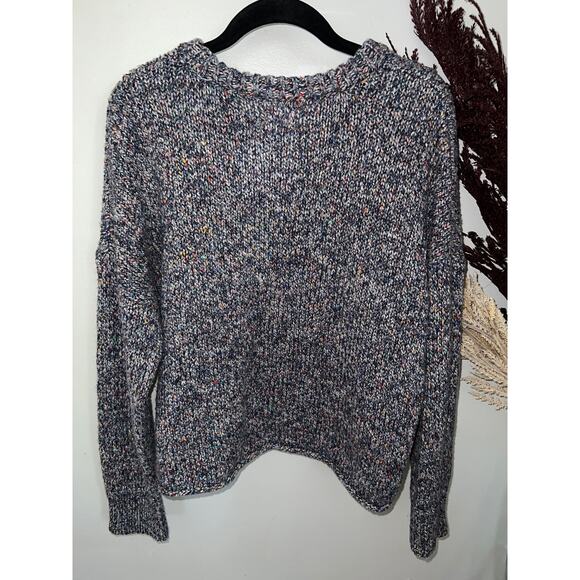Universal Thread 5% wool multicolor speckled blue pullover sweater size XL EUC - Picture 4 of 7